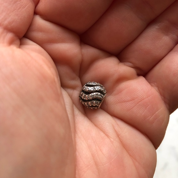 Pandora Jewelry - Pandora | Silver Crystal Wave Charm